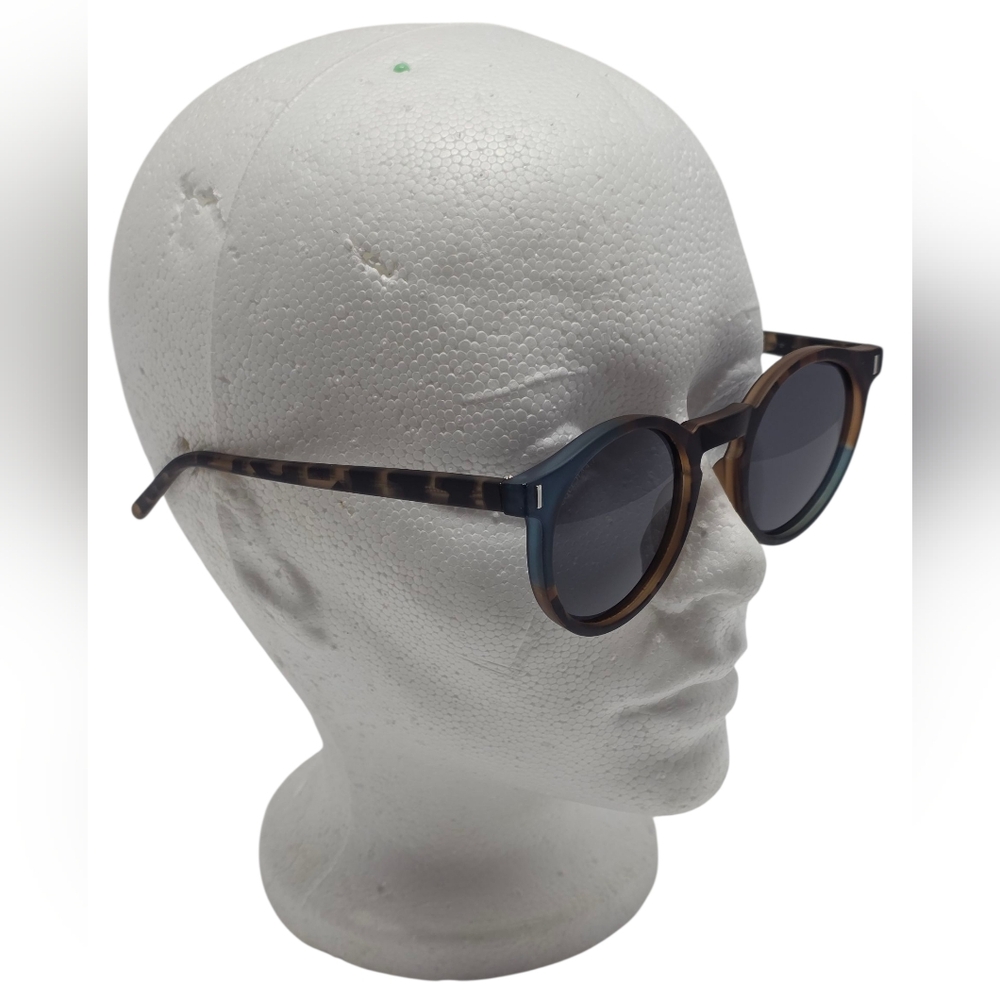 Cole Haan Round Smoke Tortoise Polarized Sunglasses CH9023